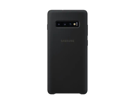 Силиконови гърбове Силиконови гърбове за Samsung Луксозен силиконов гръб ТПУ ултра тънък Silicone Cover оригинален EF-PG975TBEG за Samsung Galaxy S10 Plus G975 черен